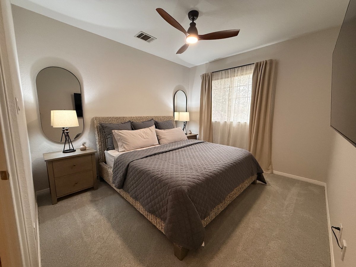 Bedroom three, king bed