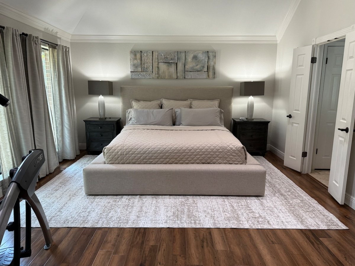 Bedroom one, king bed